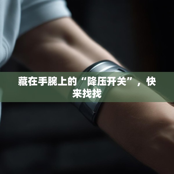 藏在手腕上的“降压开关”，快来找找