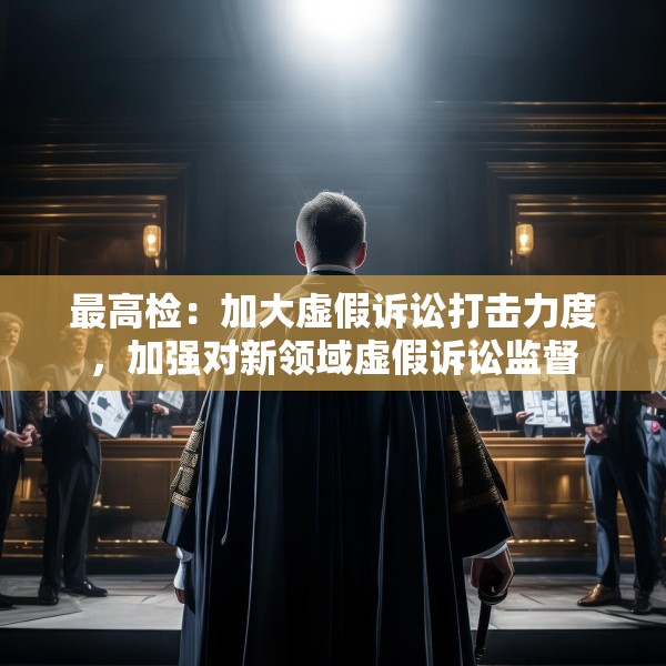 最高检：加大虚假诉讼打击力度，加强对新领域虚假诉讼监督