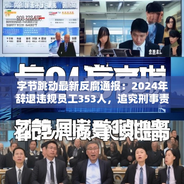 字节跳动最新反腐通报：2024年辞退违规员工353人，追究刑事责任39人