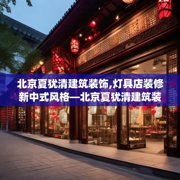 北京夏犹清建筑装饰,灯具店装修新中式风格—北京夏犹清建筑装饰165.a41b42c45fgy.52uyk