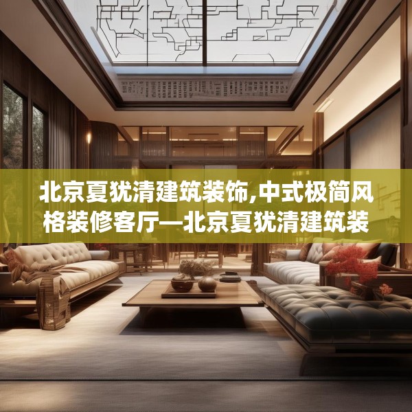 北京夏犹清建筑装饰,中式极简风格装修客厅—北京夏犹清建筑装饰200.a76b77c80fgy.8776680