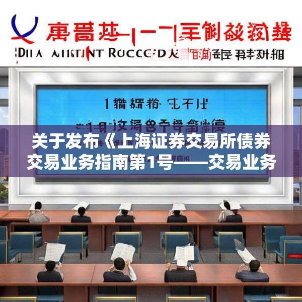 关于发布《上海证券交易所债券交易业务指南第1号——交易业务（2025年3月修订）》的通知