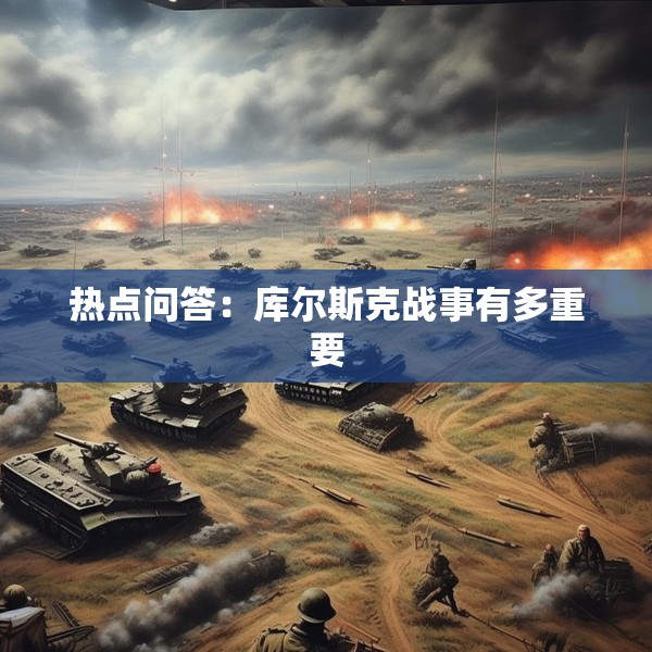 热点问答：库尔斯克战事有多重要