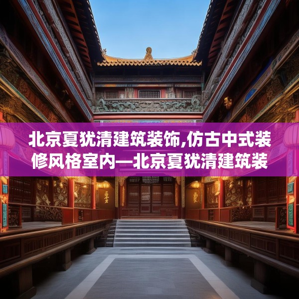 北京夏犹清建筑装饰,仿古中式装修风格室内—北京夏犹清建筑装饰436.a312b313c316fgy.323htyj