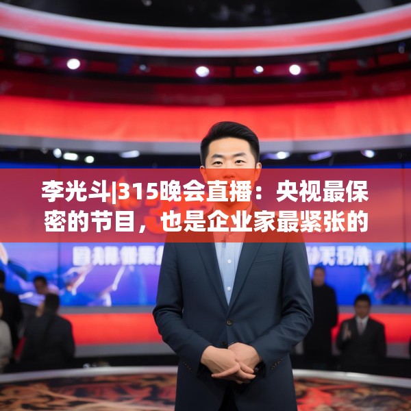 李光斗|315晚会直播：央视最保密的节目，也是企业家最紧张的日子