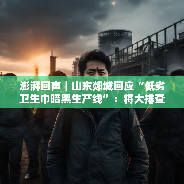 澎湃回声｜山东郯城回应“低劣卫生巾暗黑生产线”：将大排查