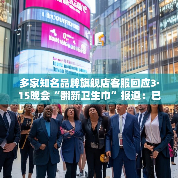 多家知名品牌旗舰店客服回应3·15晚会“翻新卫生巾”报道：已采取法律手段