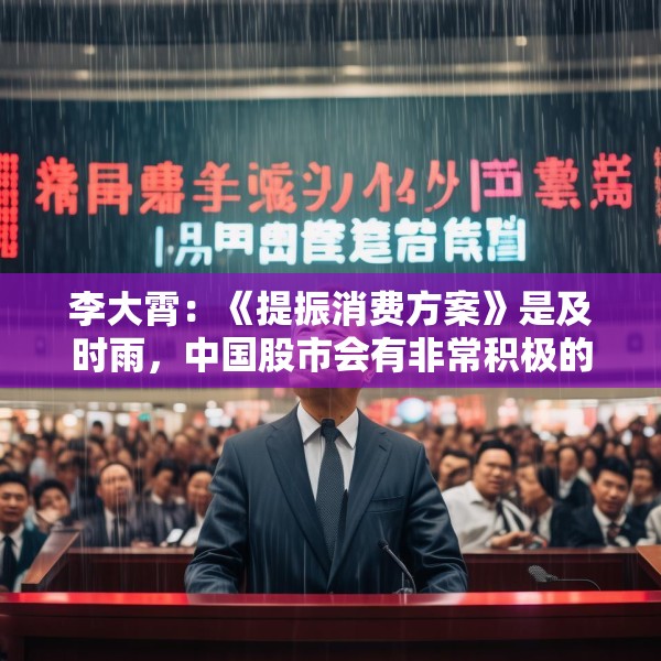 李大霄：《提振消费方案》是及时雨，中国股市会有非常积极的正面反应