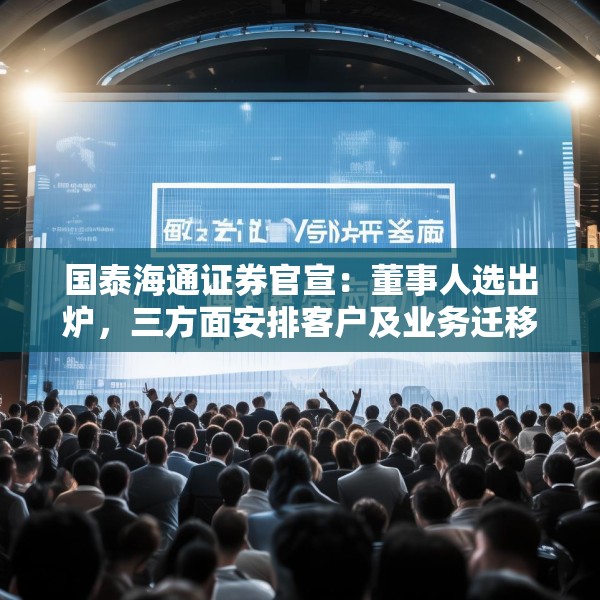 国泰海通证券官宣：董事人选出炉，三方面安排客户及业务迁移