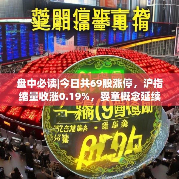 盘中必读|今日共69股涨停，沪指缩量收涨0.19%，婴童概念延续涨势