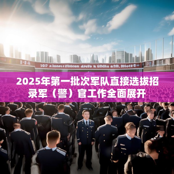 2025年第一批次军队直接选拔招录军（警）官工作全面展开