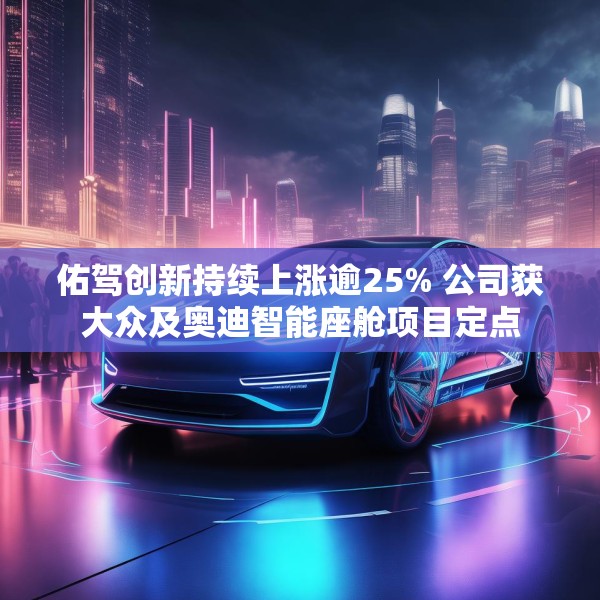 佑驾创新持续上涨逾25% 公司获大众及奥迪智能座舱项目定点
