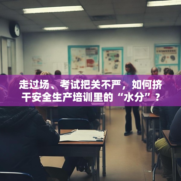 走过场、考试把关不严，如何挤干安全生产培训里的“水分”？