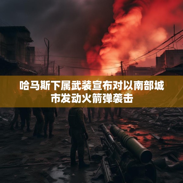哈马斯下属武装宣布对以南部城市发动火箭弹袭击
