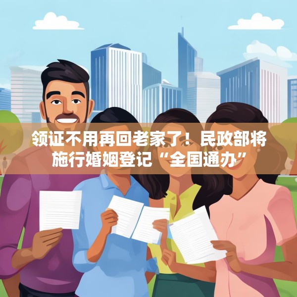 领证不用再回老家了！民政部将施行婚姻登记“全国通办”