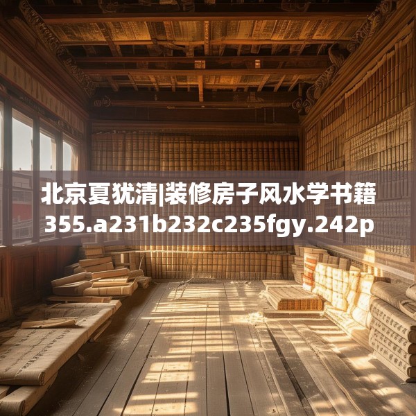 北京夏犹清|装修房子风水学书籍355.a231b232c235fgy.242poiy