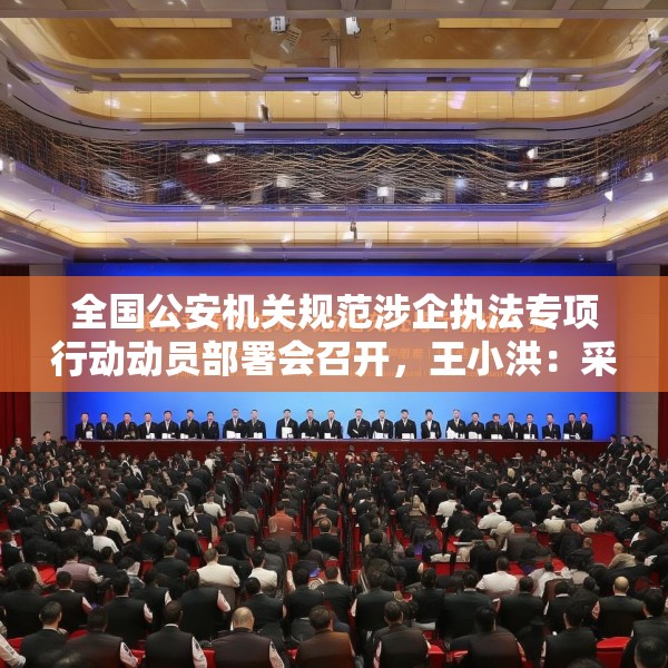 全国公安机关规范涉企执法专项行动动员部署会召开，王小洪：采取更具针对性、更有实效性的措施