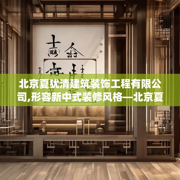 北京夏犹清建筑装饰工程有限公司,形容新中式装修风格—北京夏犹清建筑装饰工程有限公司136.a12b13c16fgy.23sdA