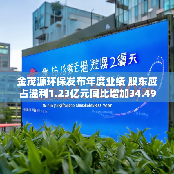 金茂源环保发布年度业绩 股东应占溢利1.23亿元同比增加34.49%