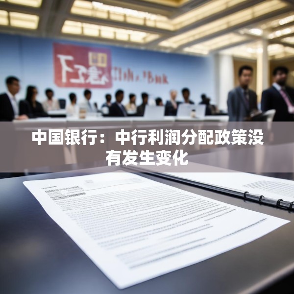 中国银行：中行利润分配政策没有发生变化