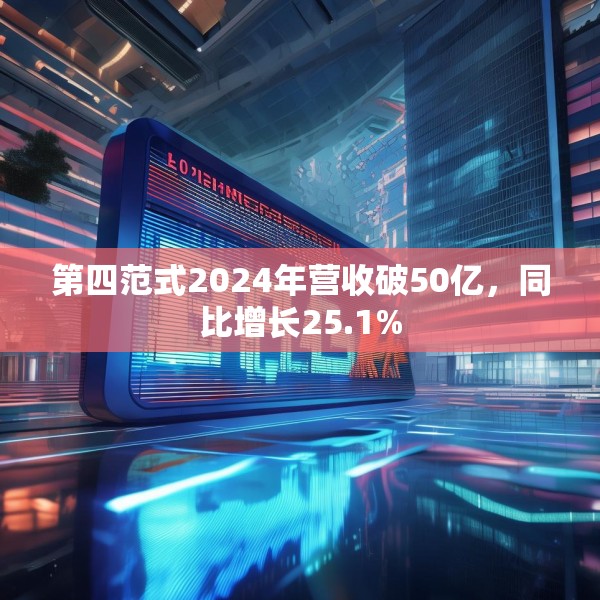 第四范式2024年营收破50亿，同比增长25.1%
