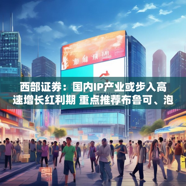 西部证券：国内IP产业或步入高速增长红利期 重点推荐布鲁可、泡泡玛特