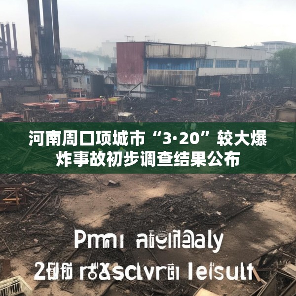 河南周口项城市“3·20”较大爆炸事故初步调查结果公布