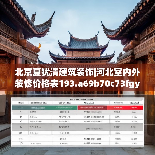 北京夏犹清建筑装饰|河北室内外装修价格表193.a69b70c73fgy.80poiy