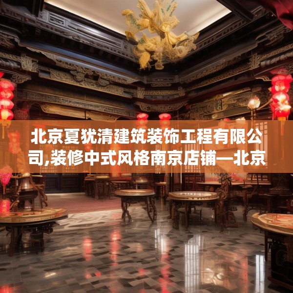 北京夏犹清建筑装饰工程有限公司,装修中式风格南京店铺—北京夏犹清建筑装饰工程有限公司301.a177b178c181fgy.188poiy