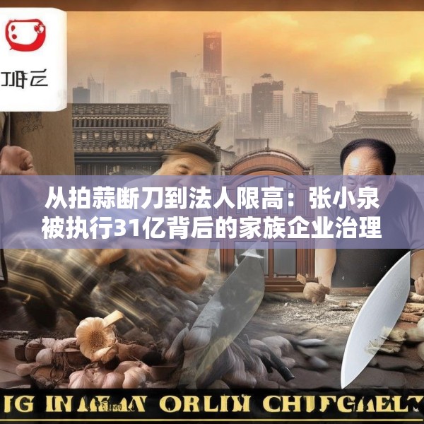 从拍蒜断刀到法人限高：张小泉被执行31亿背后的家族企业治理黑洞