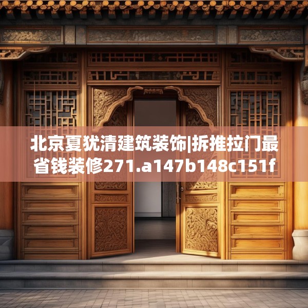 北京夏犹清建筑装饰|拆推拉门最省钱装修271.a147b148c151fgy.158jhhj