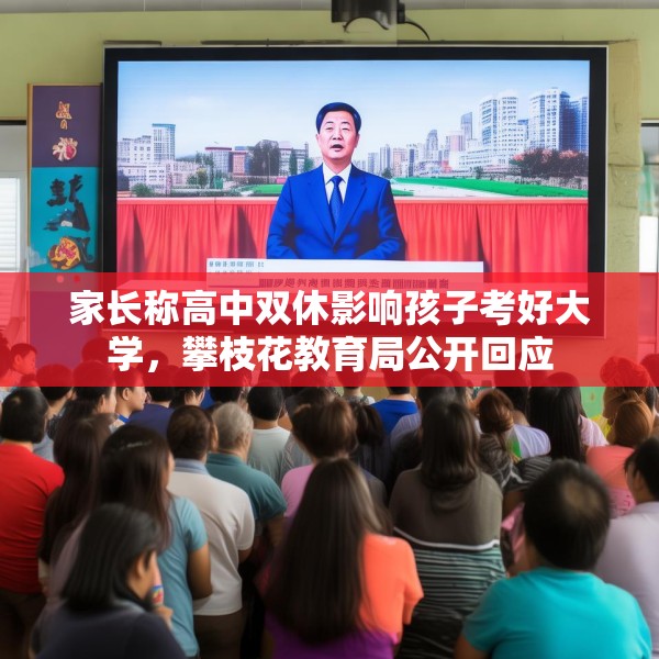 家长称高中双休影响孩子考好大学，攀枝花教育局公开回应