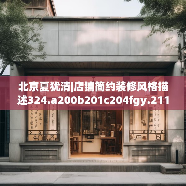 北京夏犹清|店铺简约装修风格描述324.a200b201c204fgy.211nbn