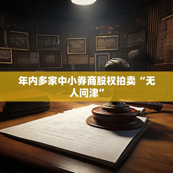 年内多家中小券商股权拍卖“无人问津”
