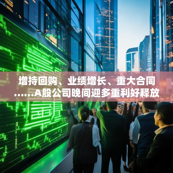 增持回购、业绩增长、重大合同……A股公司晚间迎多重利好释放