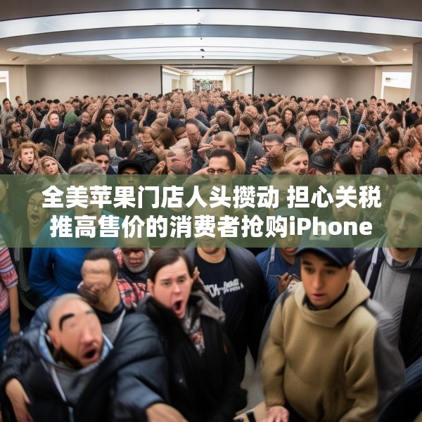 全美苹果门店人头攒动 担心关税推高售价的消费者抢购iPhone