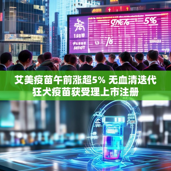 艾美疫苗午前涨超5% 无血清迭代狂犬疫苗获受理上市注册