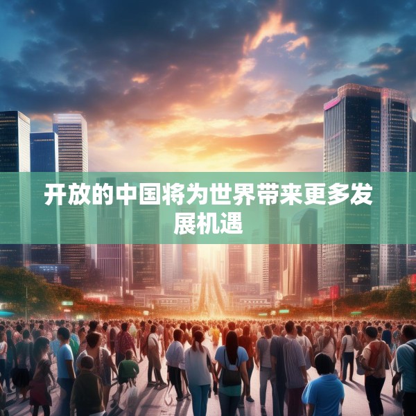 开放的中国将为世界带来更多发展机遇