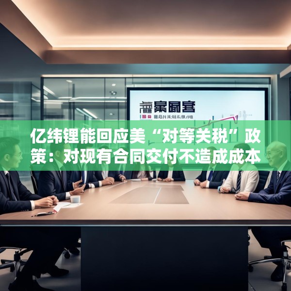 亿纬锂能回应美“对等关税”政策：对现有合同交付不造成成本影响