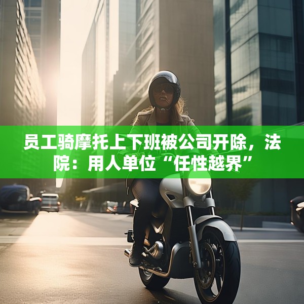 员工骑摩托上下班被公司开除，法院：用人单位“任性越界”