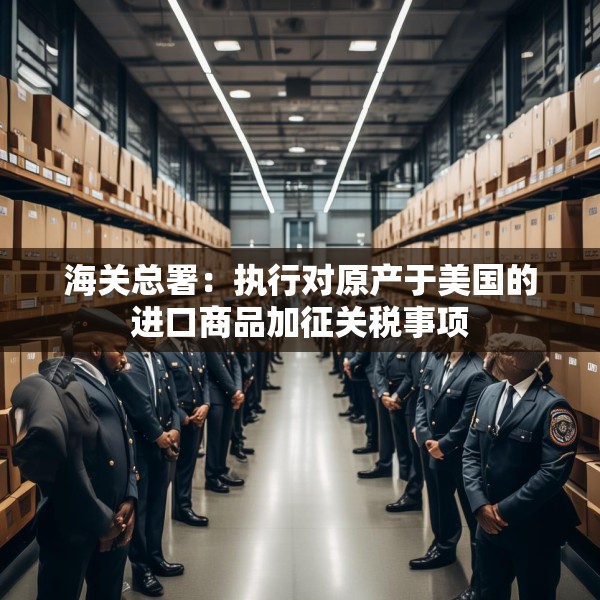海关总署：执行对原产于美国的进口商品加征关税事项