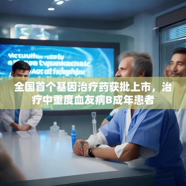 全国首个基因治疗药获批上市，治疗中重度血友病B成年患者