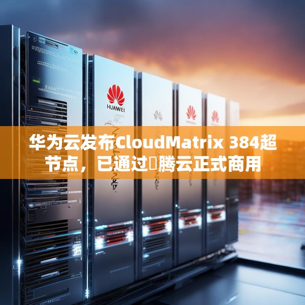 华为云发布CloudMatrix 384超节点，已通过昇腾云正式商用