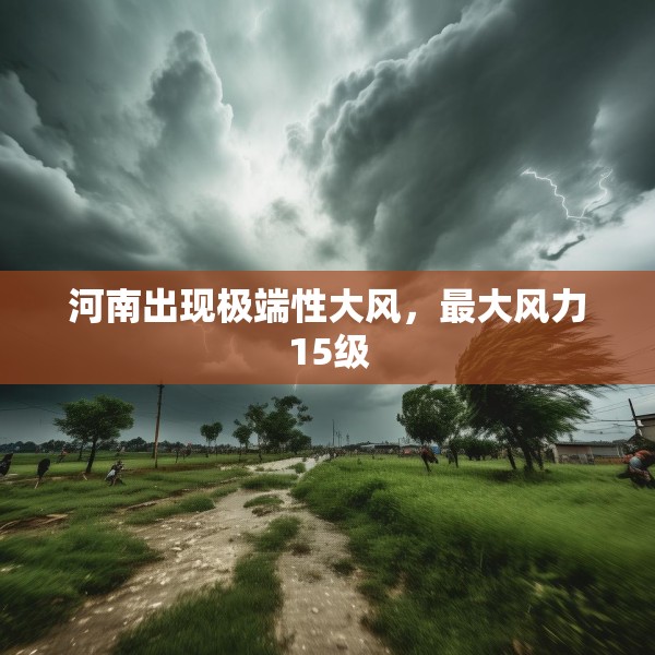 河南出现极端性大风，最大风力15级