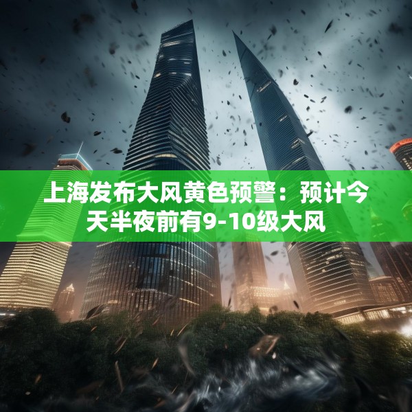 上海发布大风黄色预警：预计今天半夜前有9-10级大风
