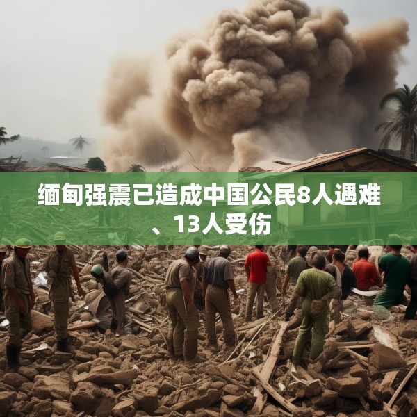 缅甸强震已造成中国公民8人遇难、13人受伤