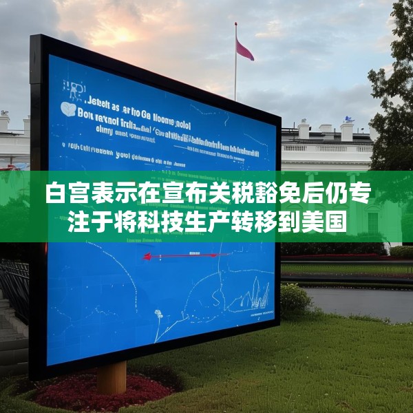 白宫表示在宣布关税豁免后仍专注于将科技生产转移到美国