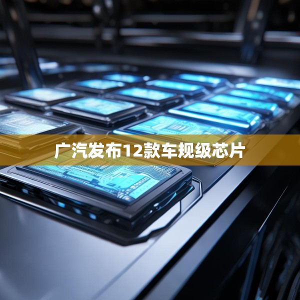 广汽发布12款车规级芯片