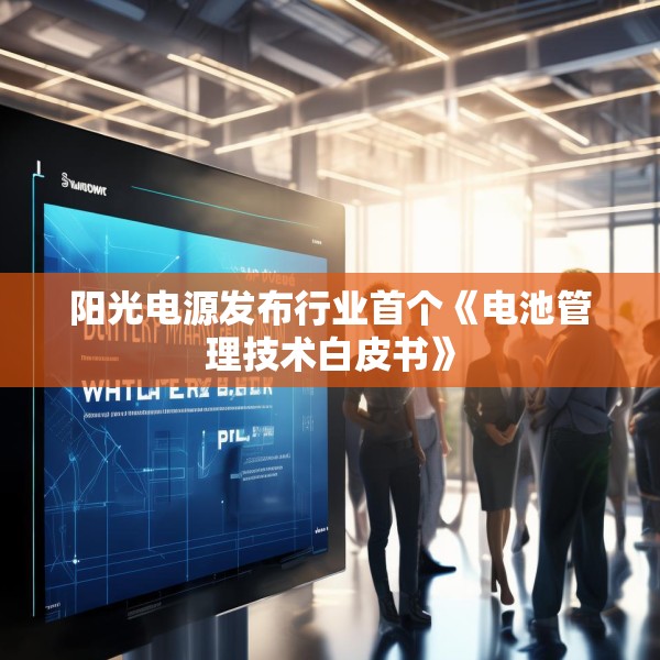 阳光电源发布行业首个《电池管理技术白皮书》