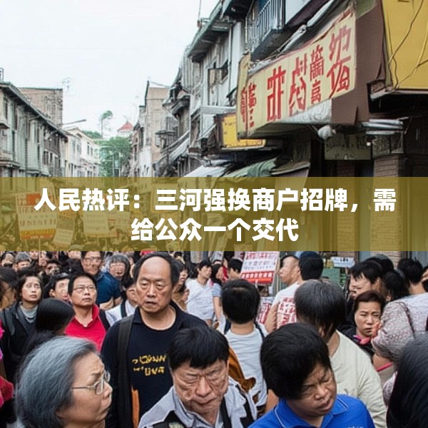 人民热评：三河强换商户招牌，需给公众一个交代